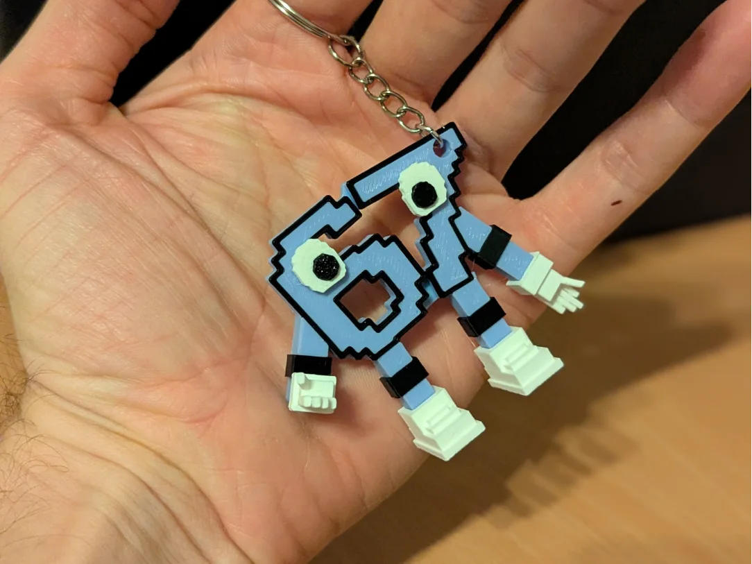 67 Brainrot Keychain
