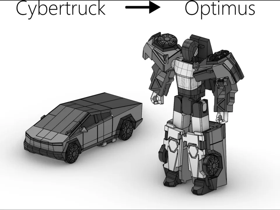 Transforming Cyber Truck Robot Toy