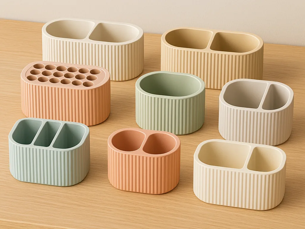 Ribbed Desk Organizer