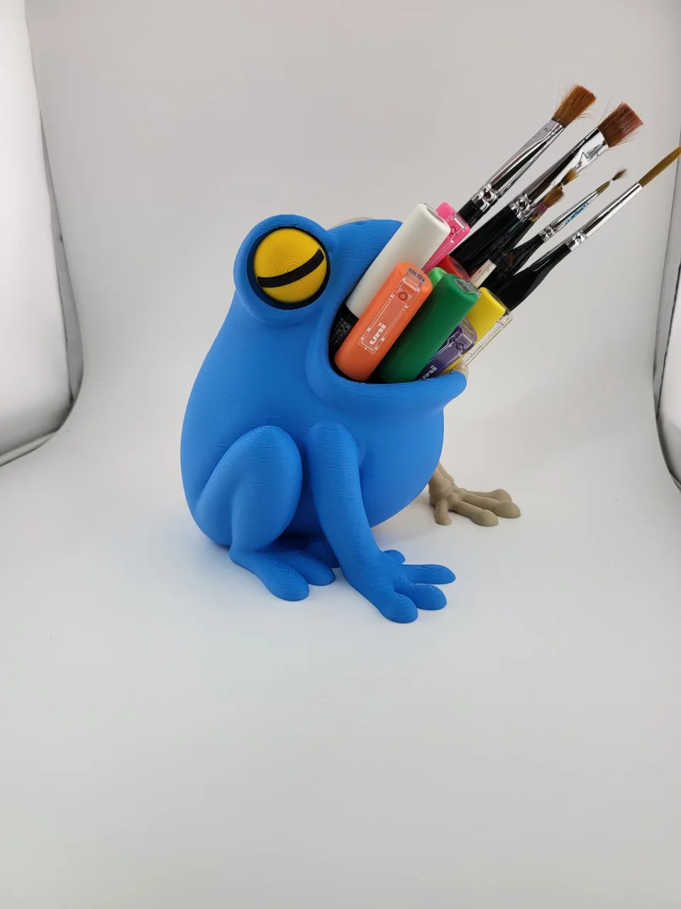Frog Skeleton Pen Holder