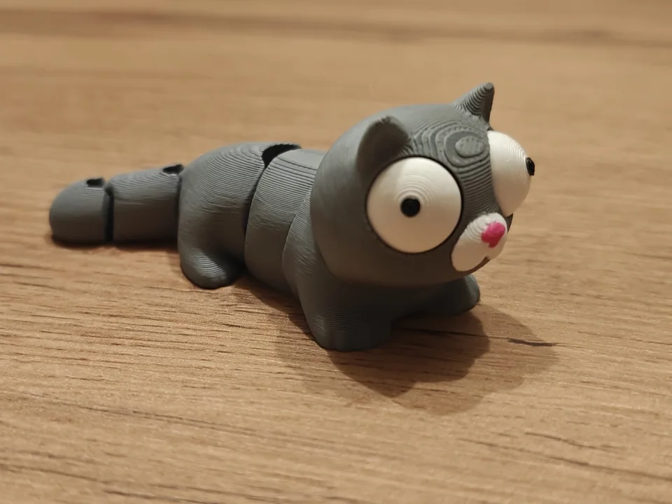 Movable-Eye Flexi Cat