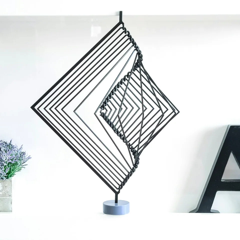 Hypnotic Square Kinetic Spinner