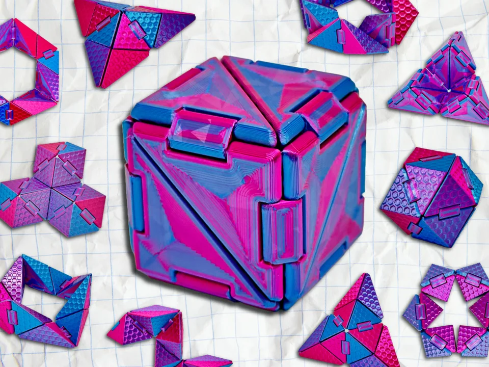 Origami Transforming Cube